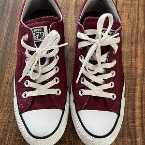 Converse CTAS Burgundy Sneakers Size 7
